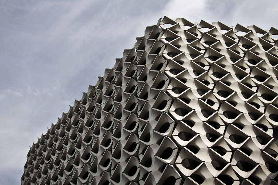 بتن اکسپوز سه بعدی نمای ساختمان